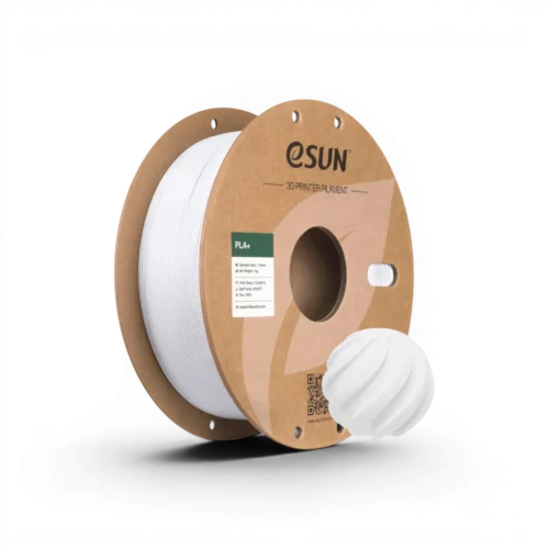 Filament PLA+ eSUN – Blanc froid – 1.75mm – 1kg Filament PLA+ eSUN blanc froid 1.75mm 1kg pour impression 3D