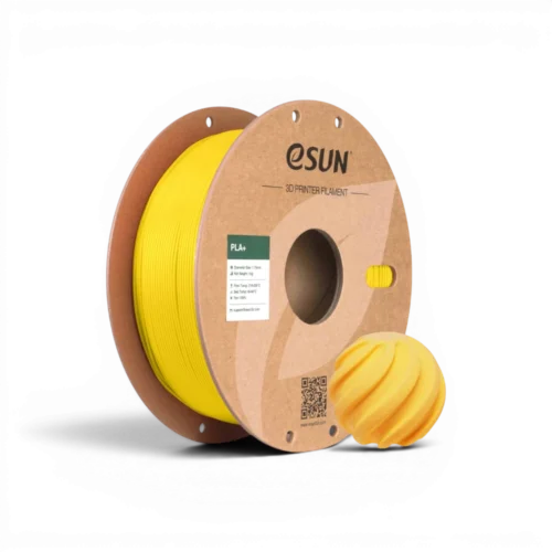 Filament eSUN PLA+ Jaune – 1.75mm – 1kg Filament eSUN PLA+ jaune 1.75mm 1kg
