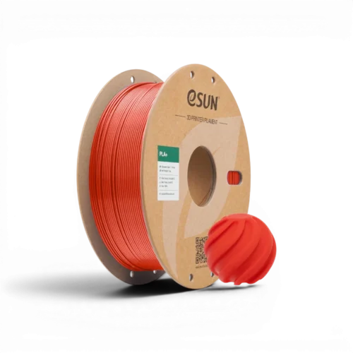 Filament PLA+ eSUN – Rouge – 1.75mm – 1kg Filament PLA+ eSUN rouge 1.75mm 1kg pour impression 3D