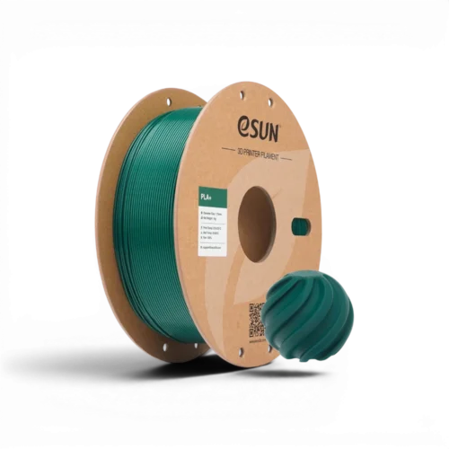 Filament PLA+ eSUN vert foncé 1.75mm 1kg pour impression 3D