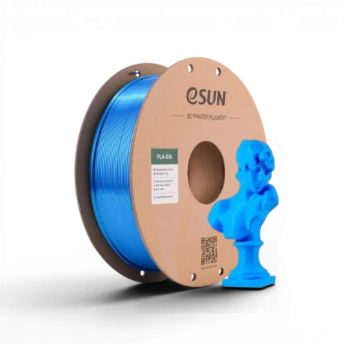 Filament eSUN PLA Silk Cyan – 1.75mm – 1kg Filament eSUN PLA Silk Cyan 1.75mm 1kg pour impression 3D