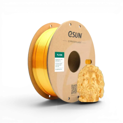 Filament eSUN PLA Silk Or – 1.75mm – 1kg Filament eSUN PLA Silk Or 1.75mm 1kg pour impression 3D