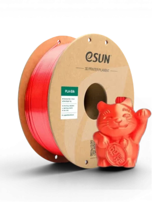 Filament eSUN PLA Silk Rouge 1.75mm 1kg pour impression 3D