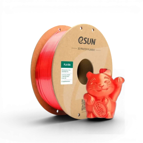 Filament eSUN PLA Silk Rouge 1.75mm 1kg pour impression 3D
