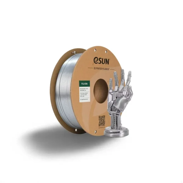 eSUN PLA Silk Silver filament for 3D printing in Tahiti