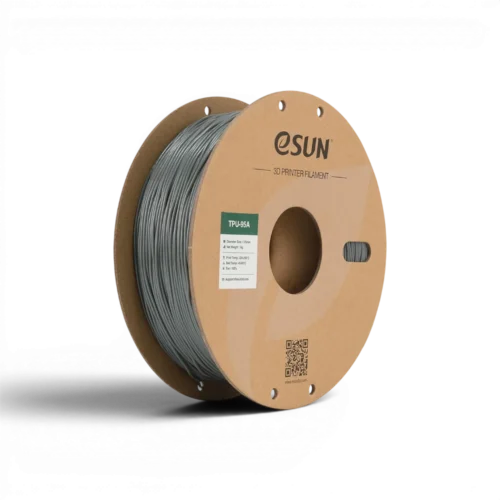 Filament eSUN TPU 95A – Fenua 3D Créations Filament eSUN TPU 95A Gris 1.75mm 1kg