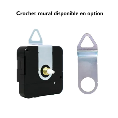 crochet-mural-horloge-option-new Crochet mural optionnel pour fixation du mécanisme d’horloge.