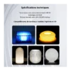 Spécifications techniques du mini spot LED RGB USB