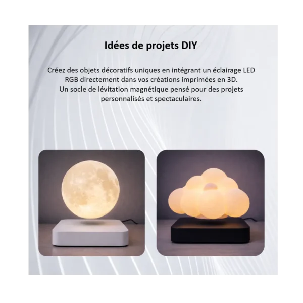 Socle de lévitation LED