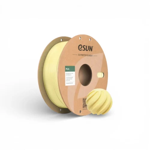 Filament PLA+ eSUN – Jaune amande – 1.75mm – 1kg Filament PLA+ eSUN jaune amande 1.75mm 1kg pour impression 3D