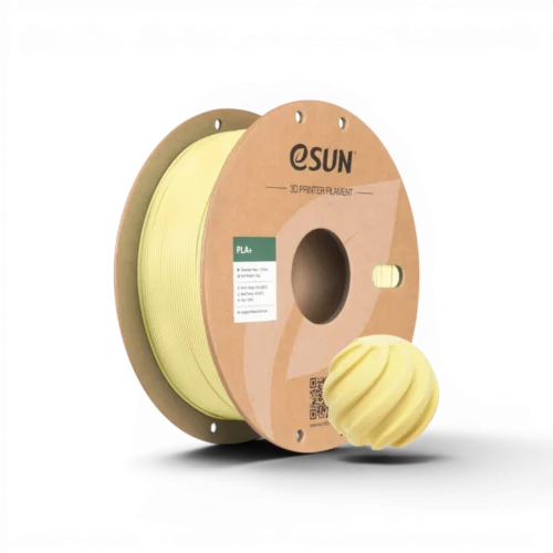 Filament PLA+ eSUN – Jaune amande – 1.75mm – 1kg Filament PLA+ eSUN jaune amande 1.75mm 1kg pour impression 3D