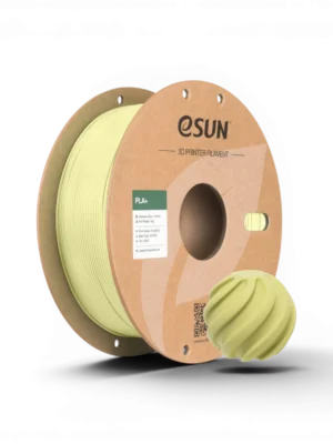 Filament PLA+ eSUN – Vert moutarde – 1.75mm – 1kg Filament PLA+ eSUN vert moutarde 1.75mm 1kg pour impression 3D