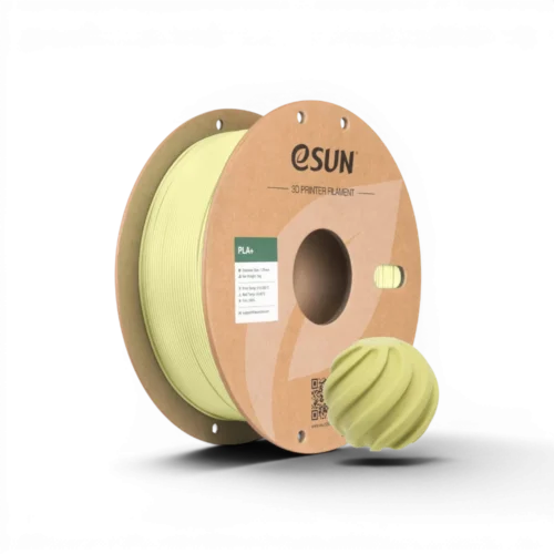 Filament PLA+ eSUN – Vert moutarde – 1.75mm – 1kg Filament PLA+ eSUN vert moutarde 1.75mm 1kg pour impression 3D
