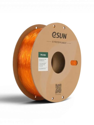 Filament eSUN TPU 95A Orange translucide – 1.75mm – 1kg Filament eSUN TPU 95A orange translucide 1.75mm 1kg pour impression 3D