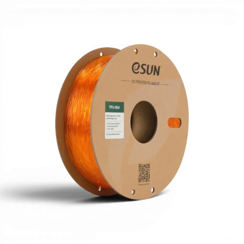 Filament eSUN TPU 95A orange translucide 1.75mm 1kg pour impression 3D