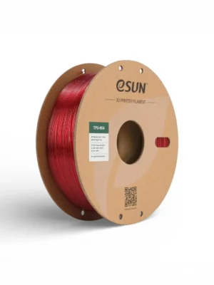 Filament eSUN TPU 95A rouge translucide 1.75mm 1kg pour impression 3D