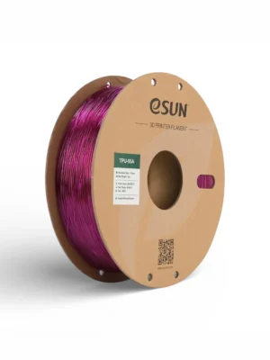 Filament eSUN TPU 95A violet translucide 1.75mm 1kg pour impression 3D