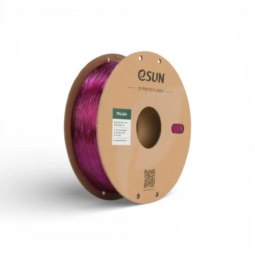 Filament eSUN TPU 95A Violet translucide – 1.75mm – 1kg Filament eSUN TPU 95A violet translucide 1.75mm 1kg pour impression 3D