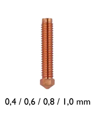 Buse en laiton pour Elegoo OrangeStorm Giga – 0.4 / 0.6 / 0.8 / 1.0 mm