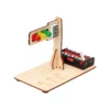 Kit électronique éducatif en bois avec LED et support de piles