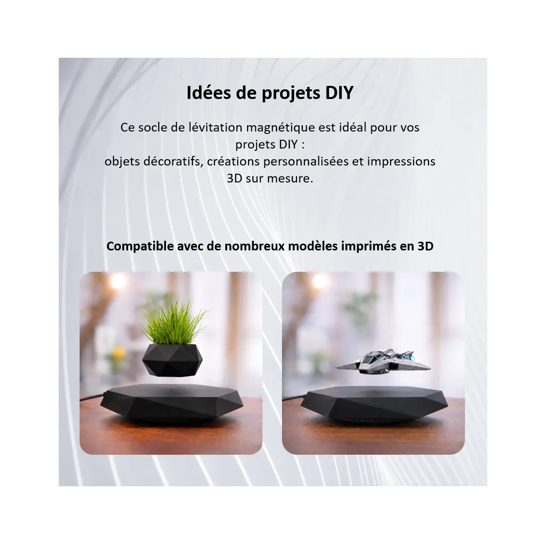 Idées de créations à présenter sur un socle magnétique : décoration et maquette