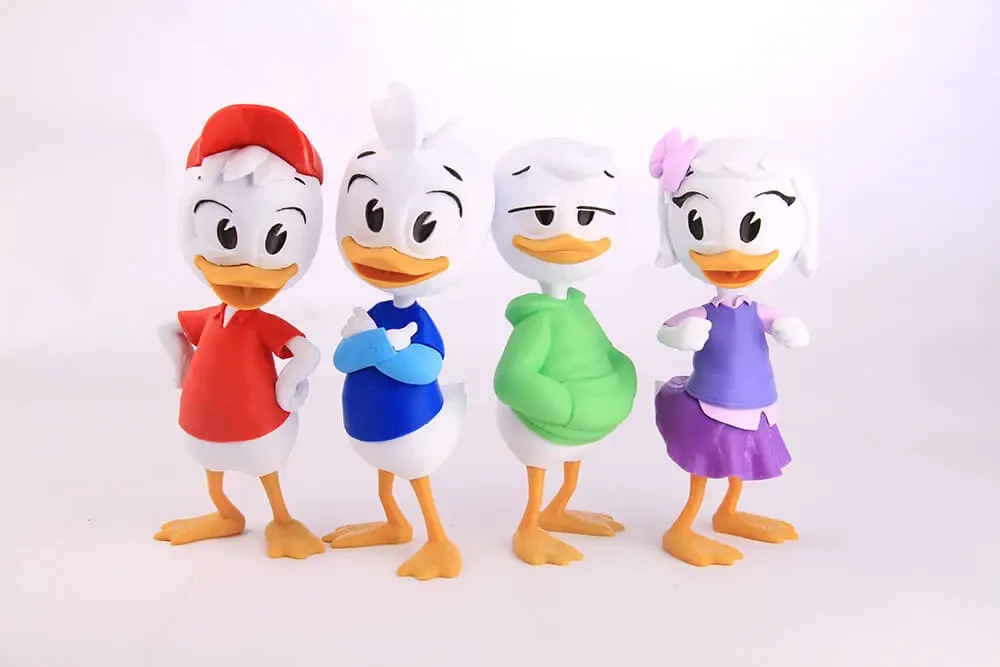 Figurines colorées imprimées en 3D avec le filament eSUN PLA Basic