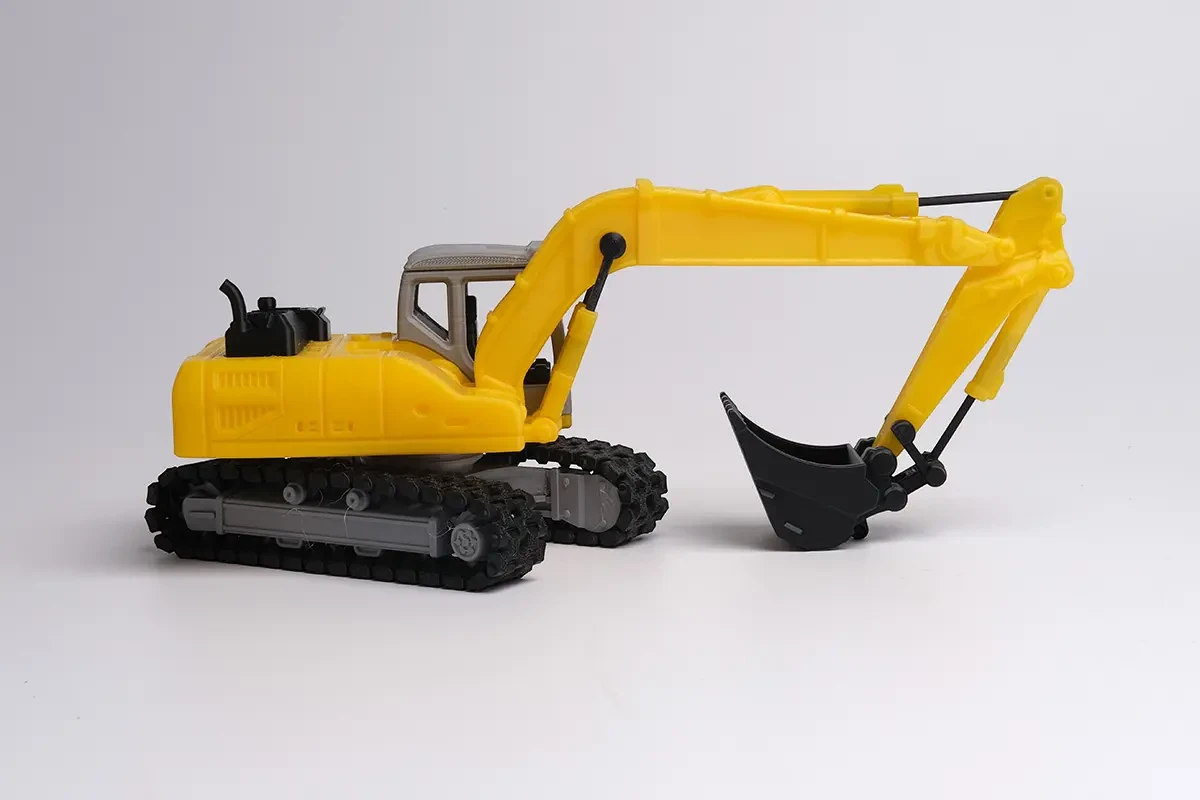 Excavatrice miniature imprimée en 3D avec le filament eSUN PLA Plus