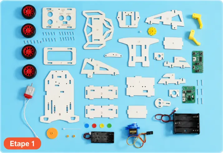 Contenu du kit voiture télécommandée