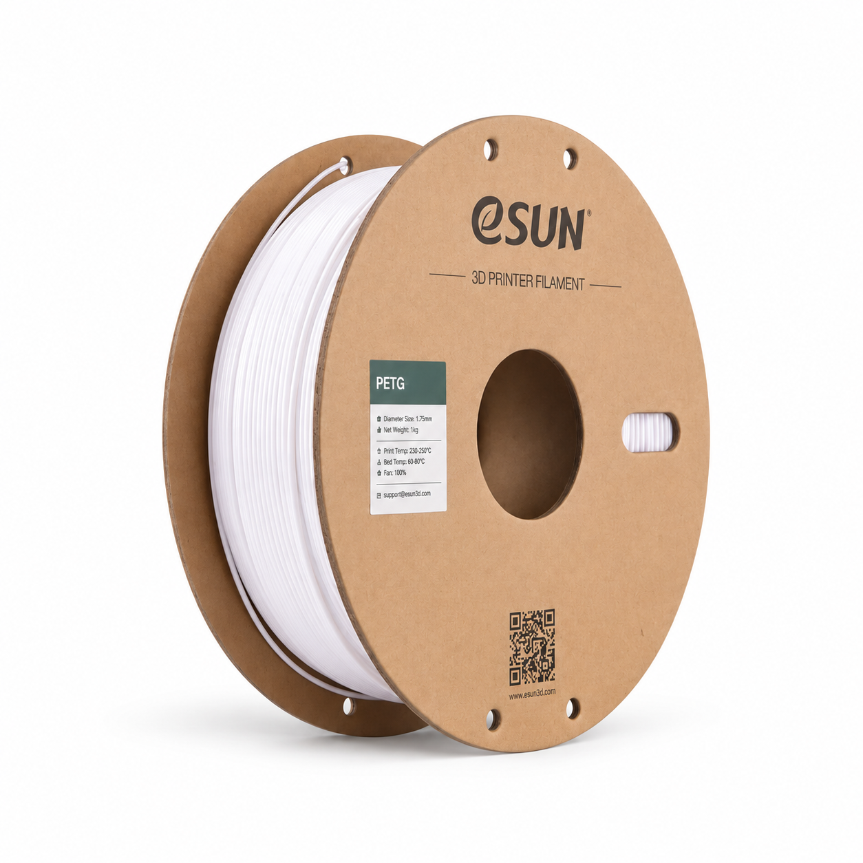 PETG esun petg blanc – bobine seule