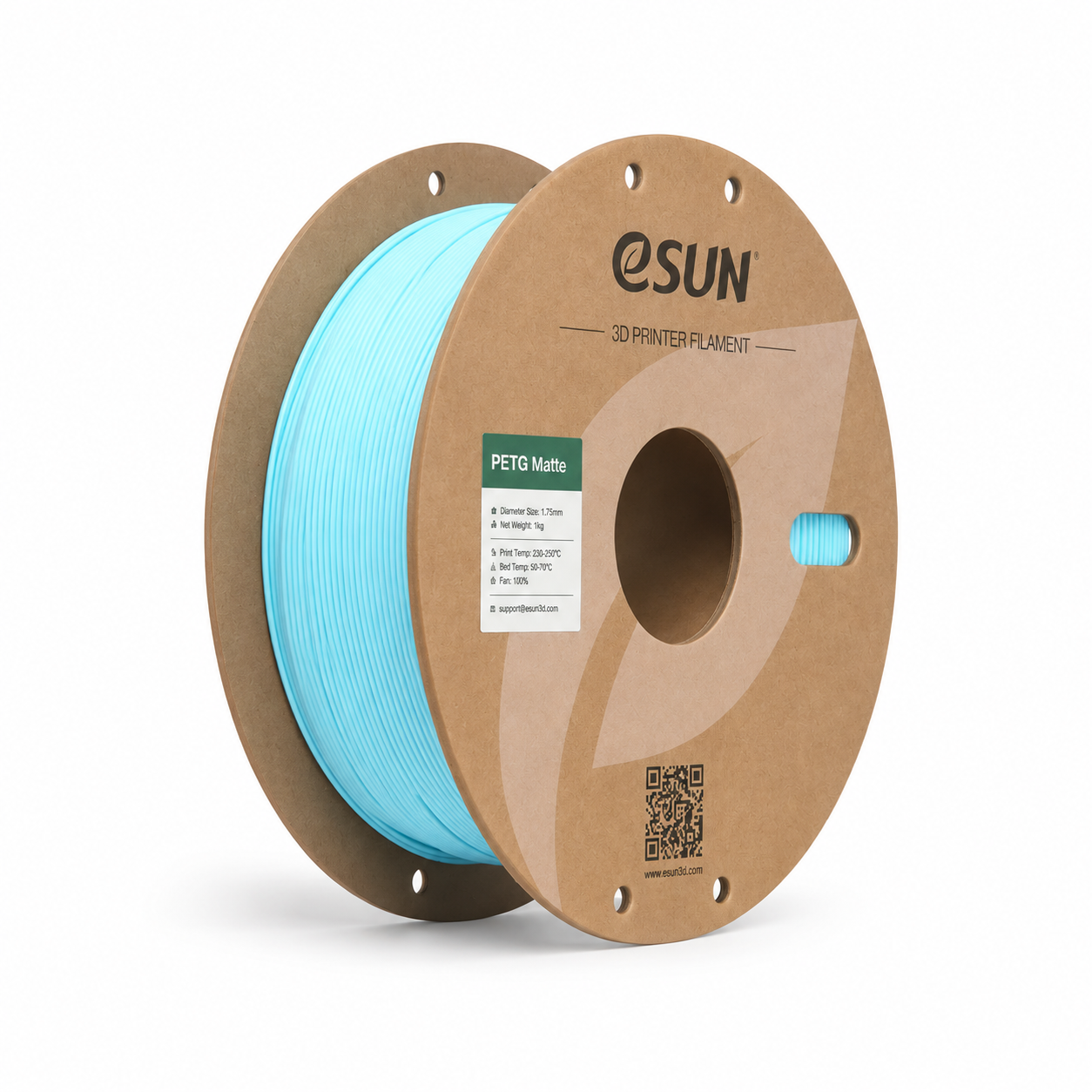 PETG MATTE esun petg matte bleu clair – bobine seule