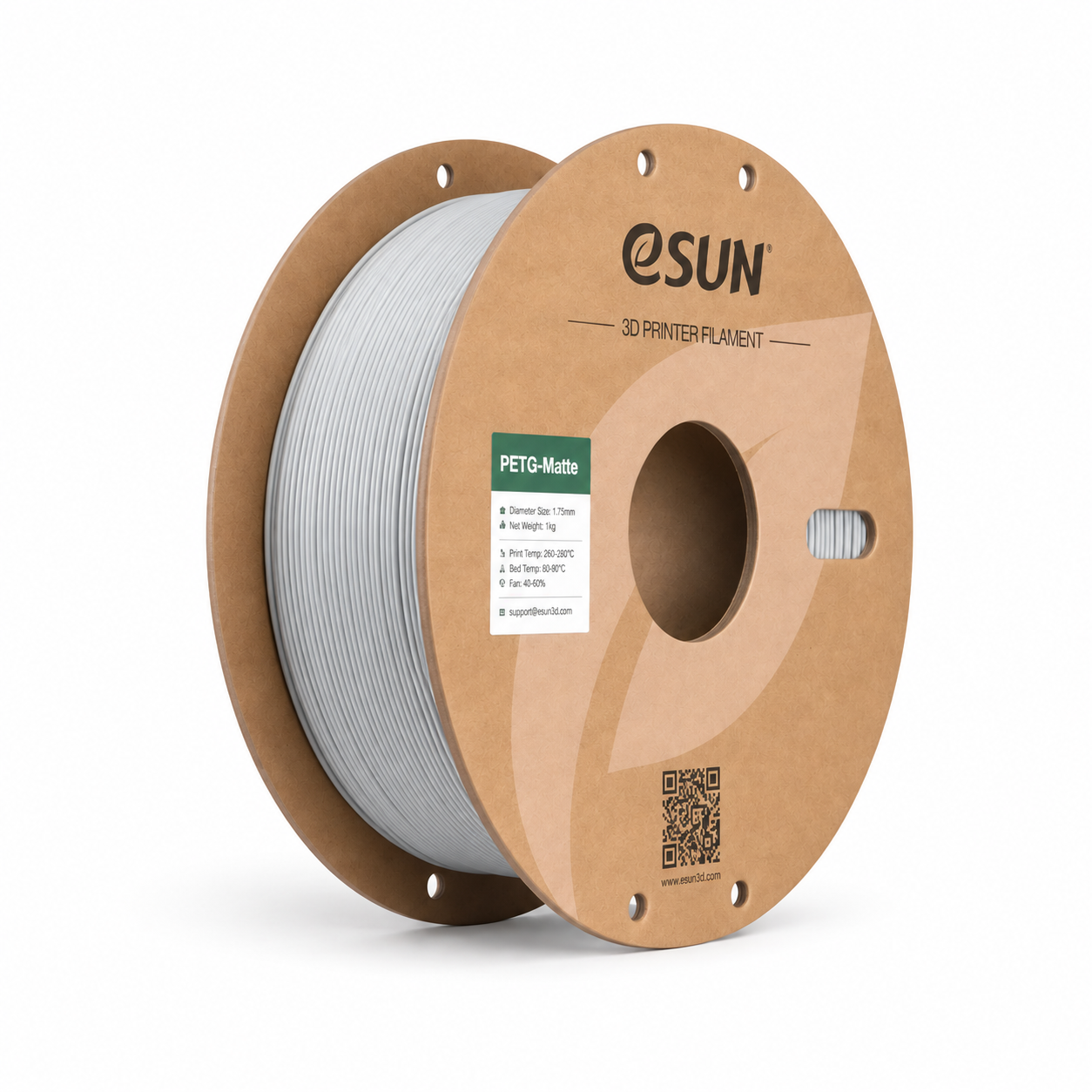 PETG MATTE esun petg matte gris beton – bobine seule