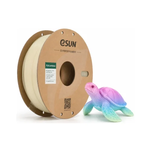 esun-pla-luminous-rainbow-bobine-et-tortue PLA LUMINOUS RAINBOW esun pla luminous rainbow – exemple imprimé