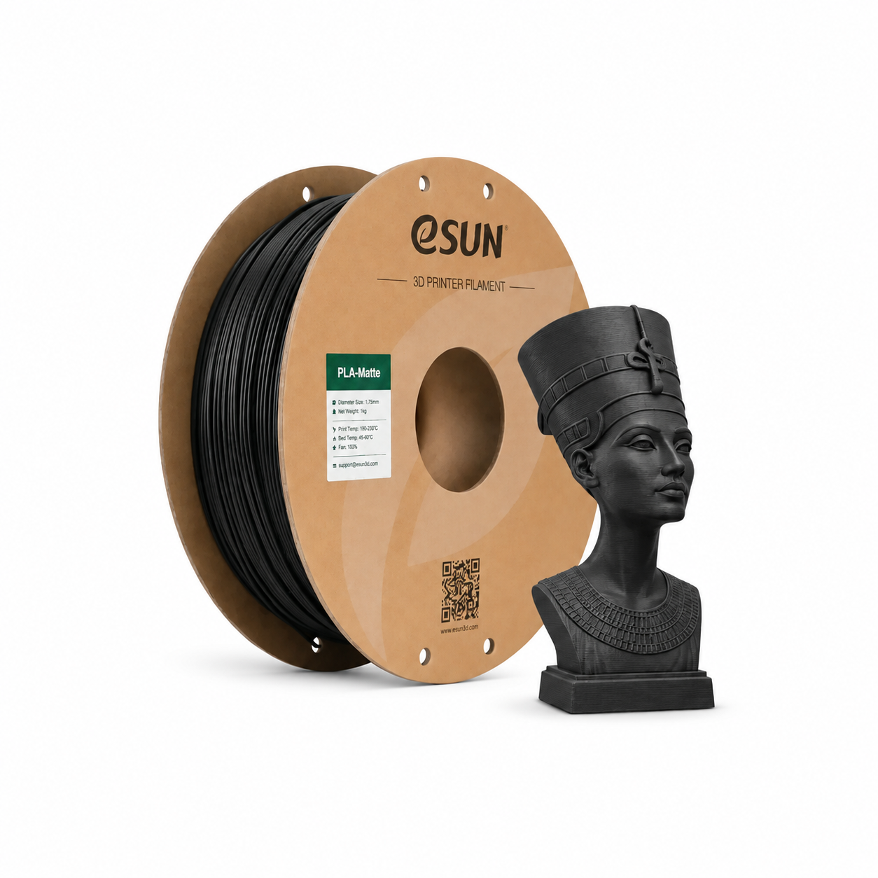PLA MATTE esun pla matte noir – exemple imprimé