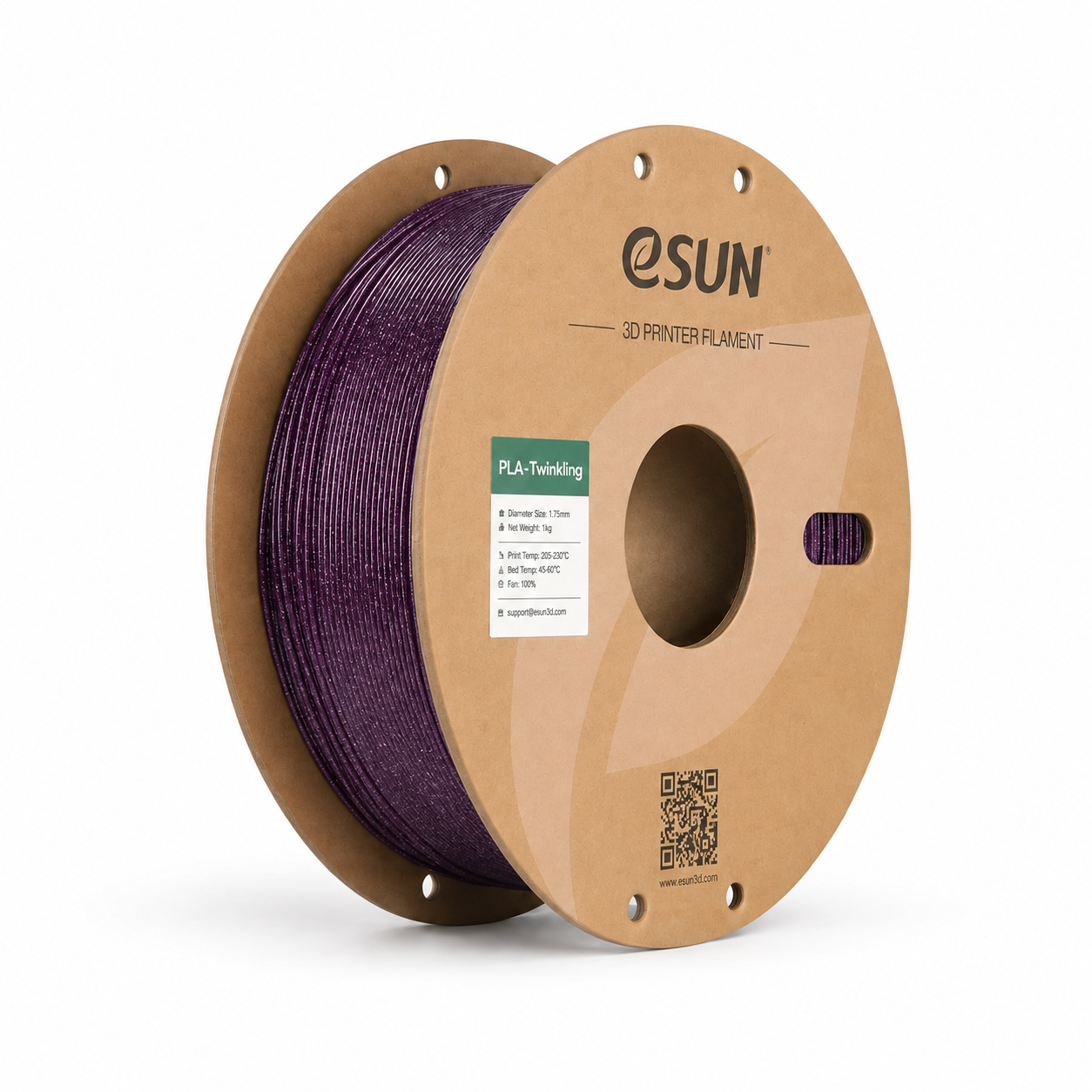 PLA TWINKLING esun pla twinkling violet – bobine seule