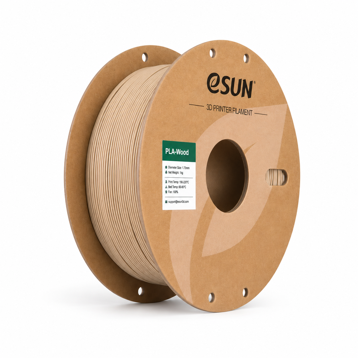 Bobine de filament eSUN PLA Wood Aspen 1,75 mm