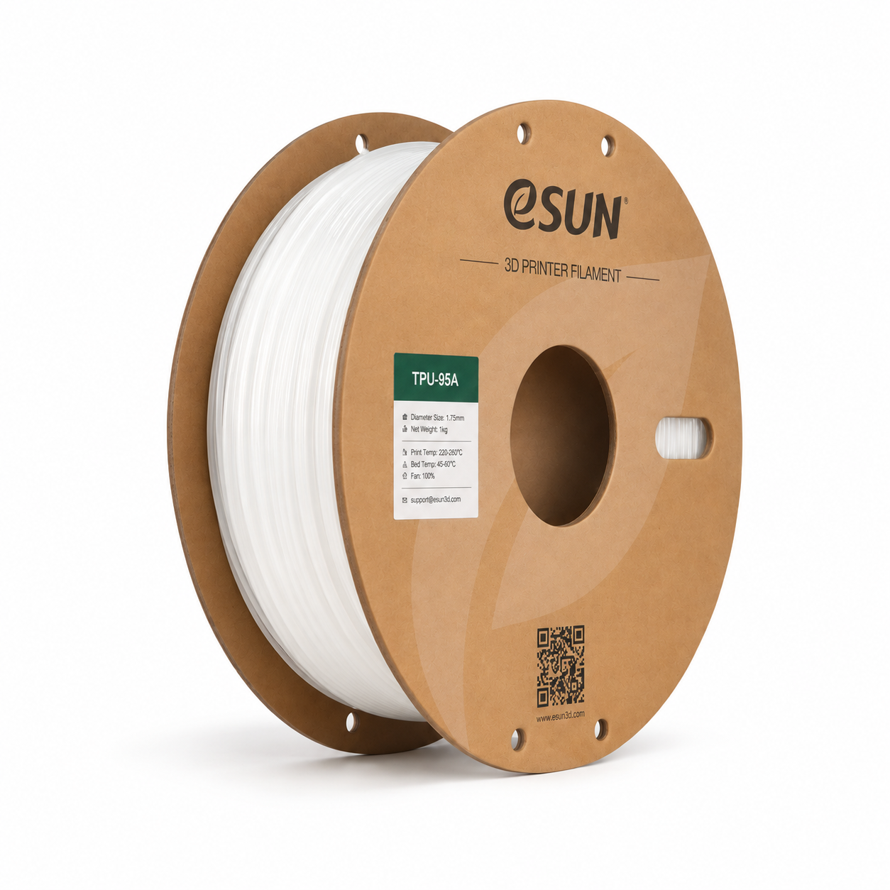 TPU 95A esun tpu 95a blanc – bobine seule
