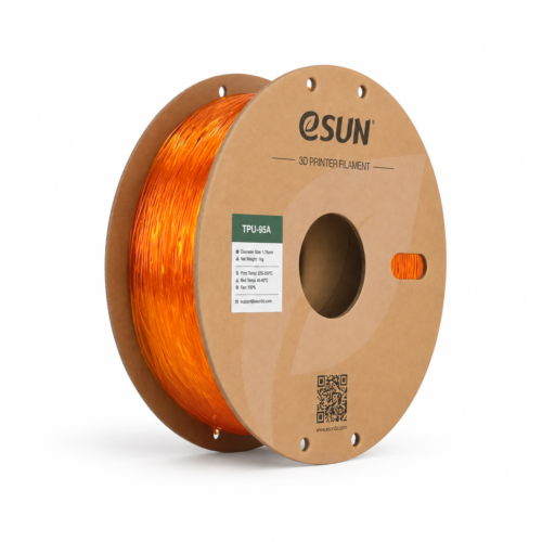 TPU 95A esun tpu 95a orange translucide – bobine seule