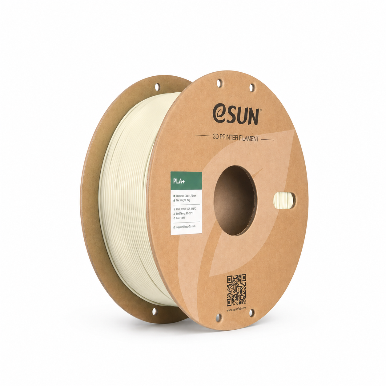 PLA+ filament esun pla plus blanc os – bobine seule
