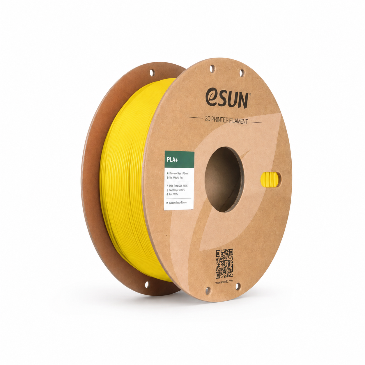 PLA+ filament esun pla plus jaune – bobine seule