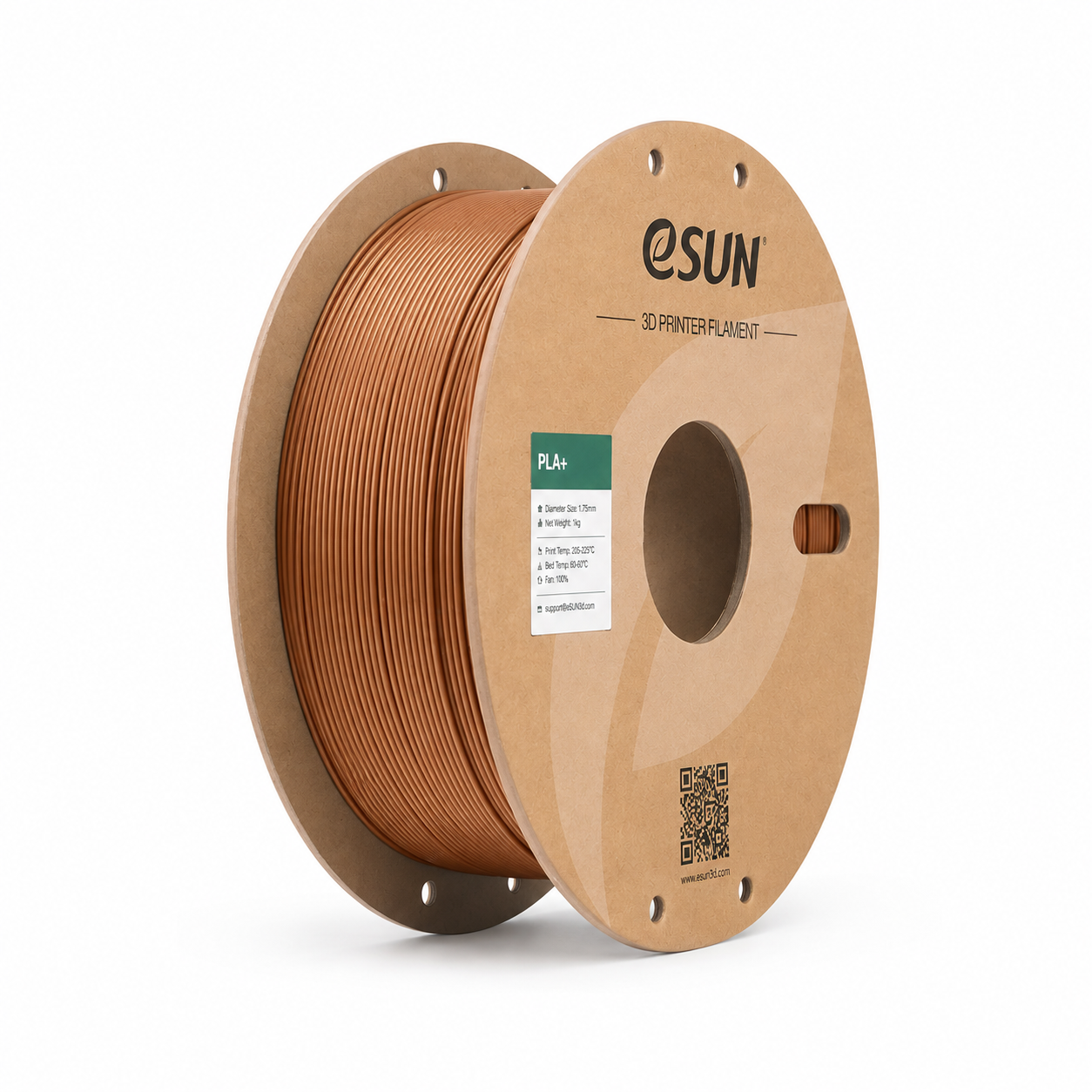PLA+ filament esun pla plus marron – bobine seule
