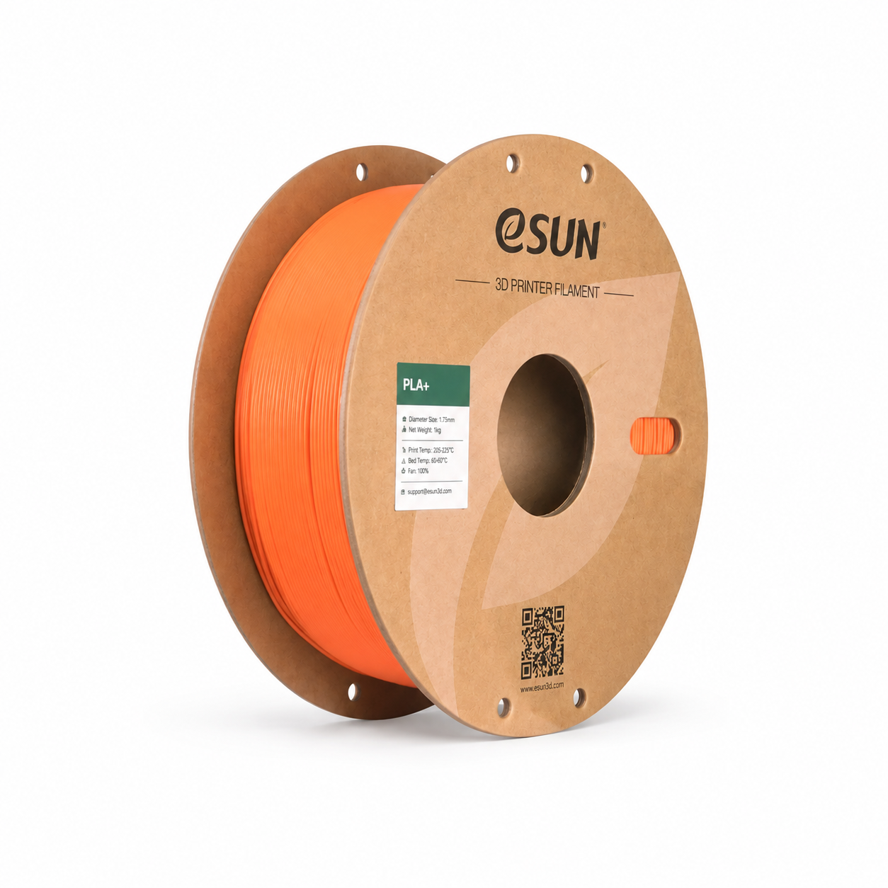 PLA+ filament esun pla plus orange – bobine seule
